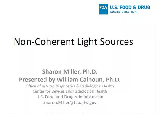 FDA對非相干光的安全分析