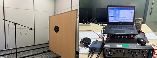 聲學(xué)性能測(cè)試布置圖